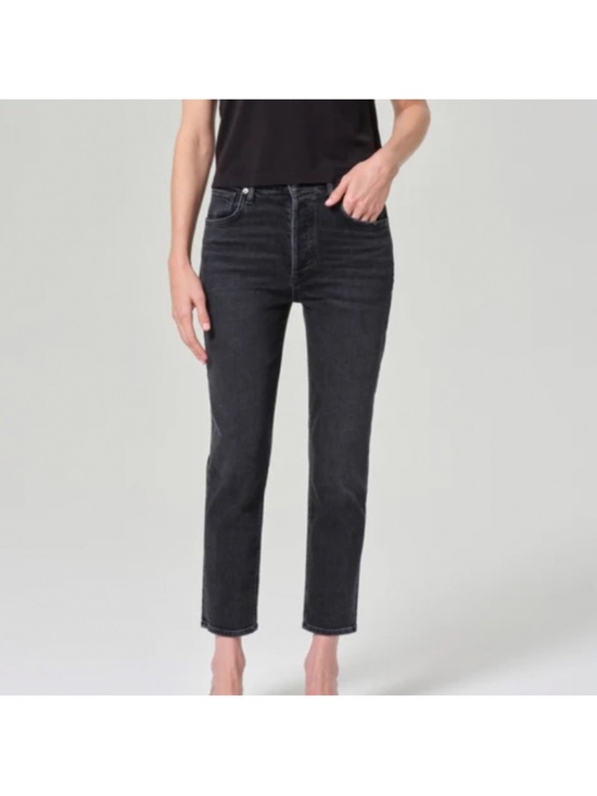 Agolde Denim - AGOLDE Riley High Rise Straight Crop Jeans 28